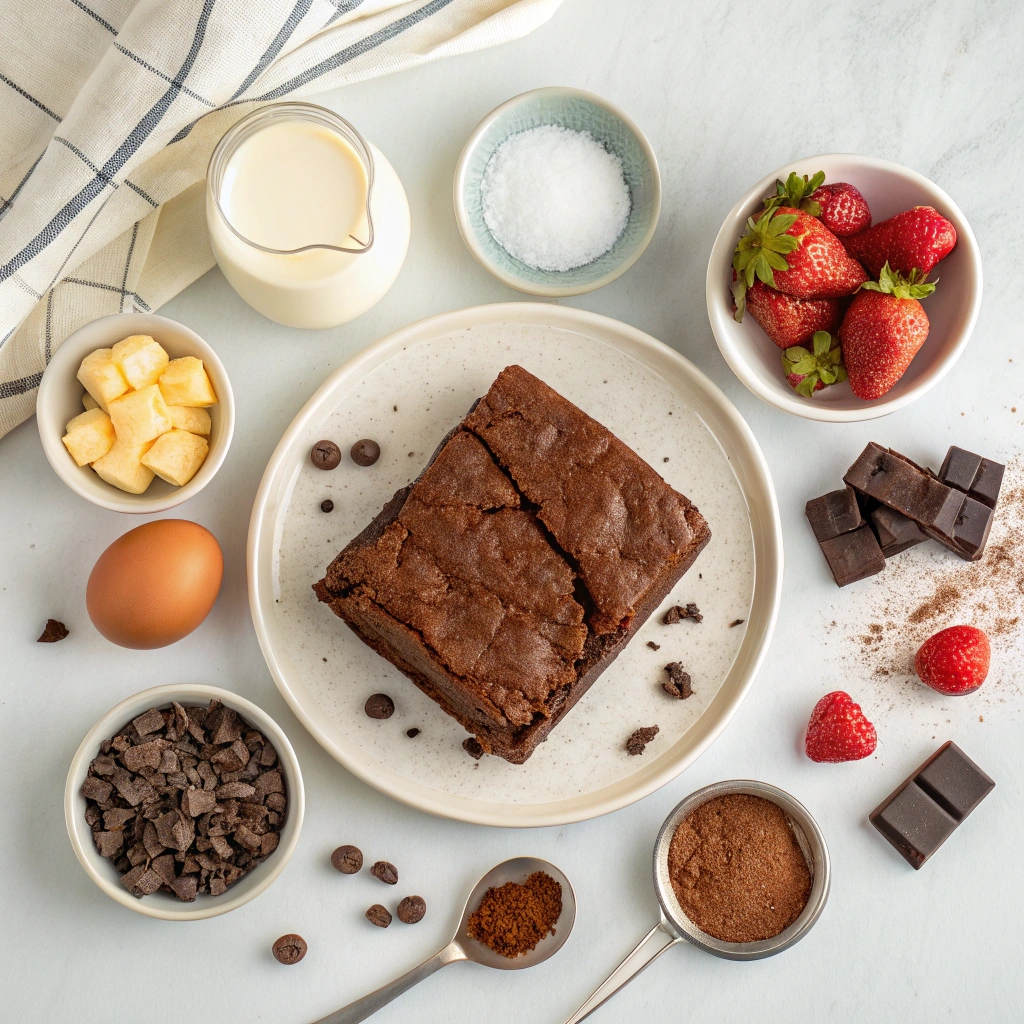 Strawberry Brownies Recipe Ingredients