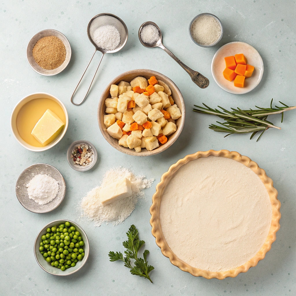 Turkey Pot Pie Recipe ingredients
