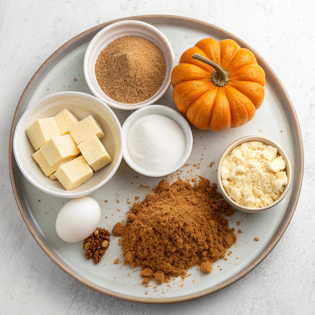 Ingredients of Pumpkin Cheesecake Bars