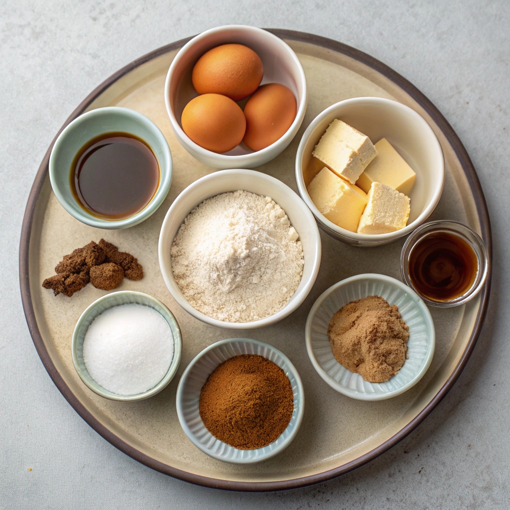 Ingredients of Sour Cream Coffee Cake
