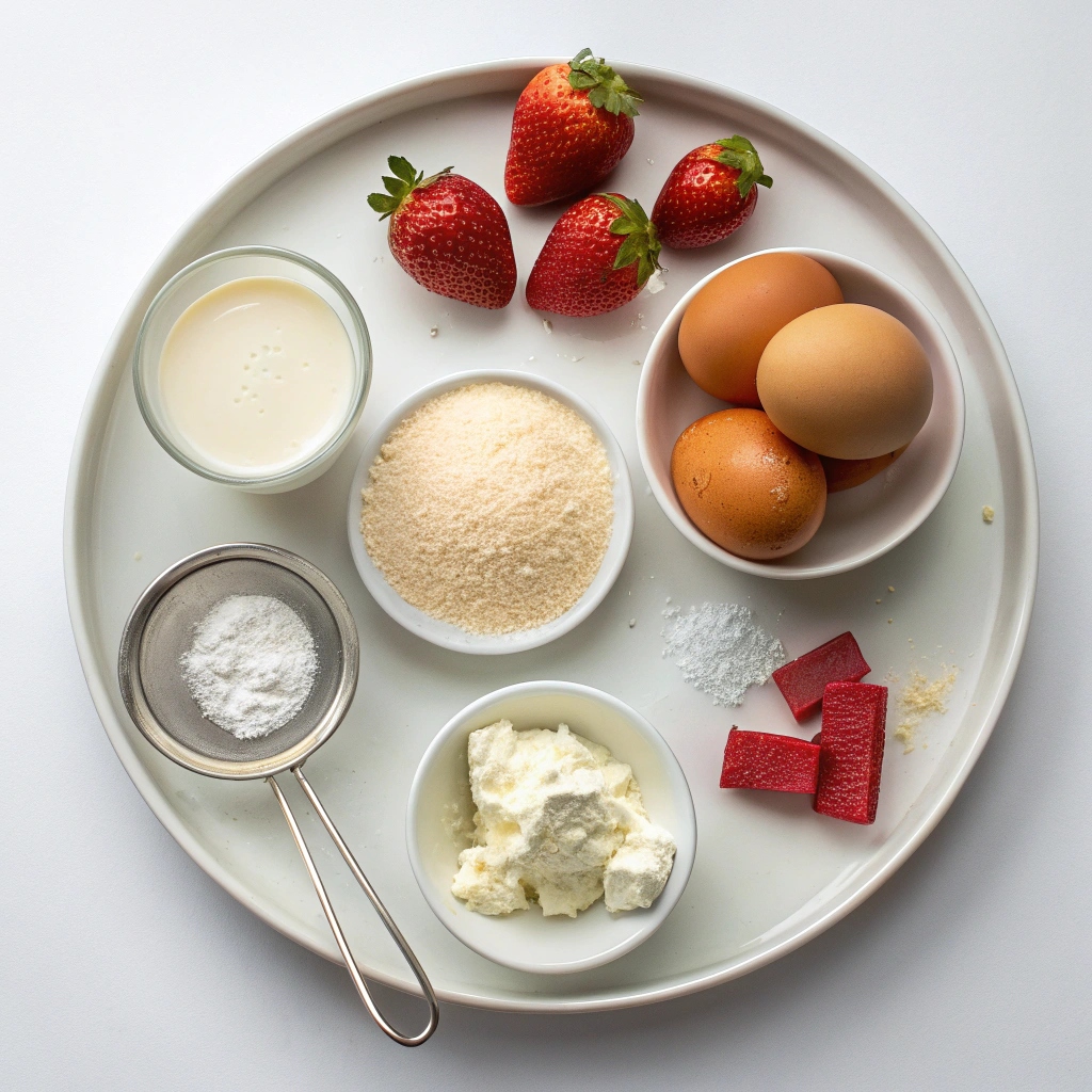 Ingredients of Strawberry Shortcake Cake