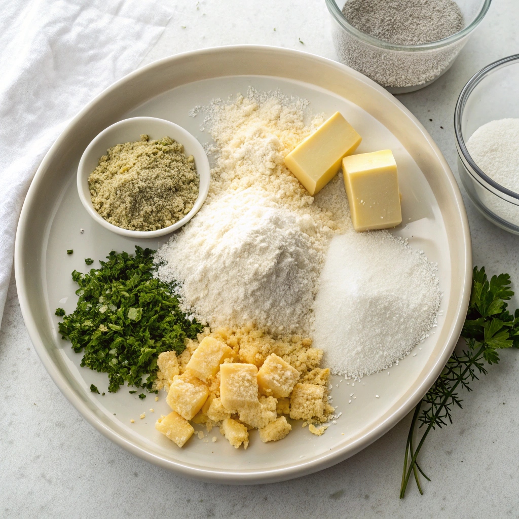 Garlic Cheese Drop Biscuits Recipe Ingredients