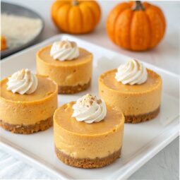 Mini Pumpkin Pie Cheesecakes (No Bake) Recipe