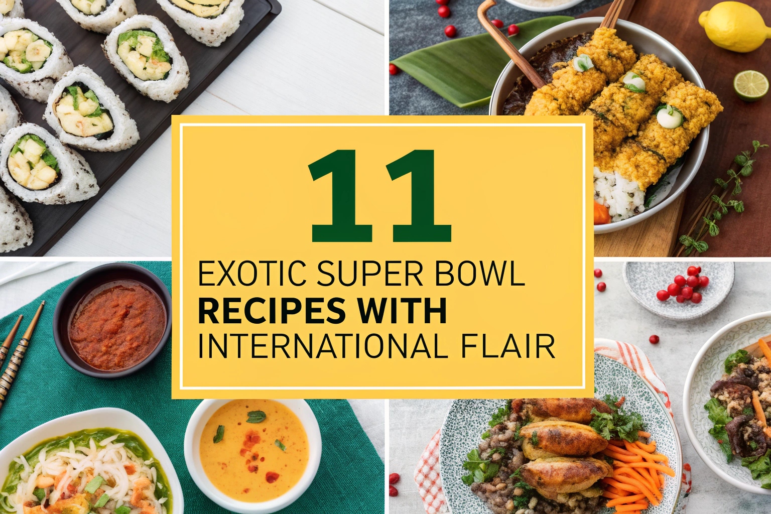 11 Exotic Super Bowl Recipes With International Flair