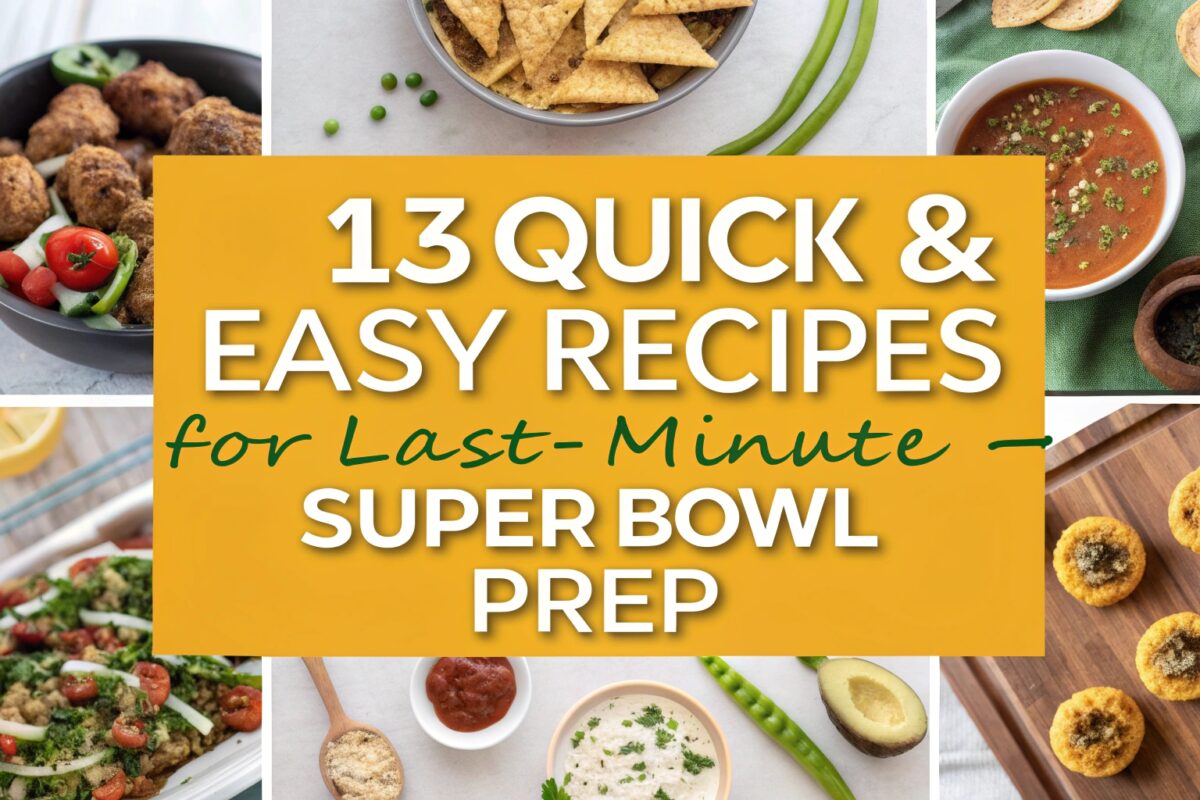 13 Quick & Easy Recipes for Last-Minute Super Bowl Prep