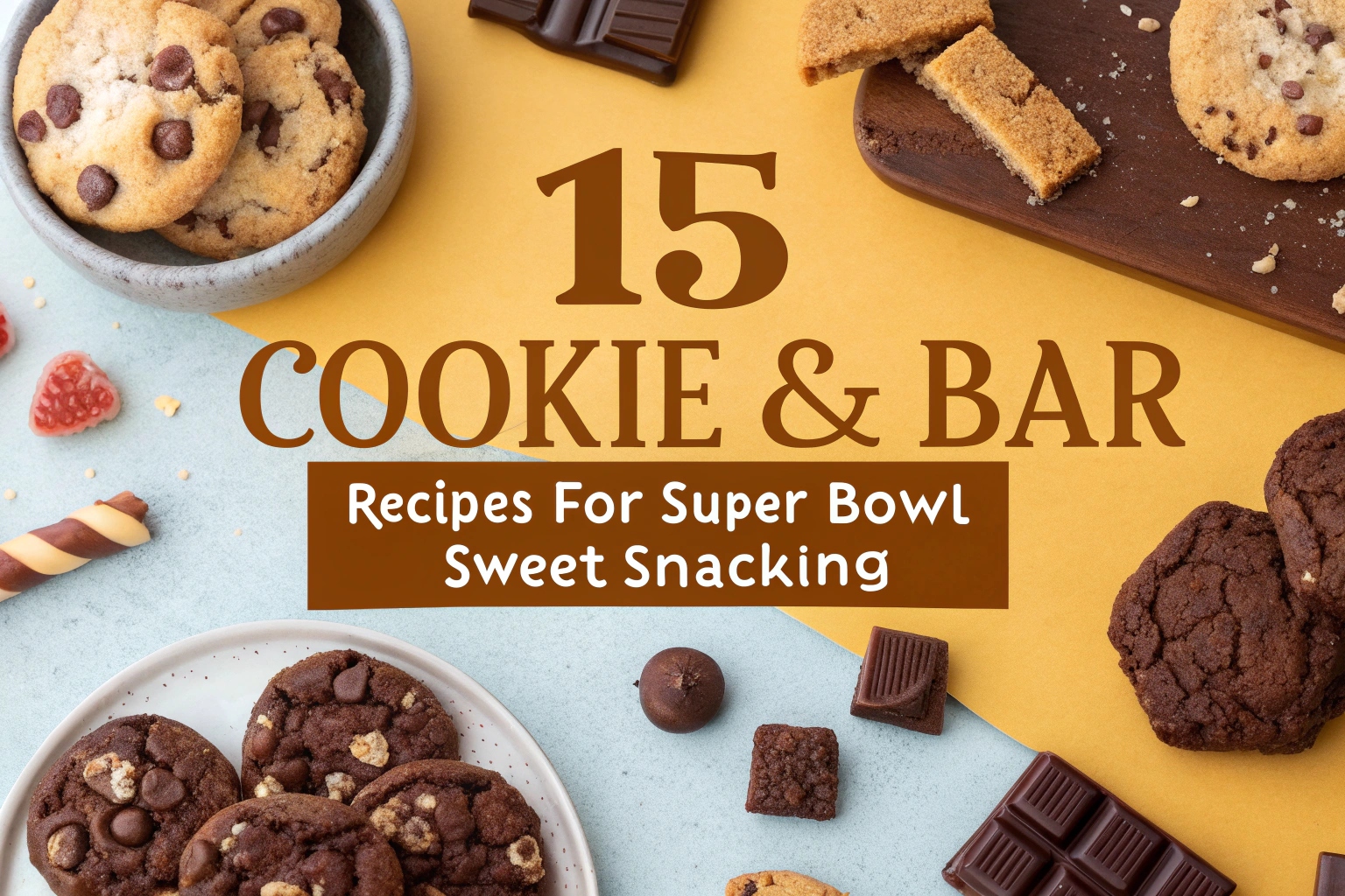 15 Cookie & Bar Recipes for Super Bowl Sweet Snacking