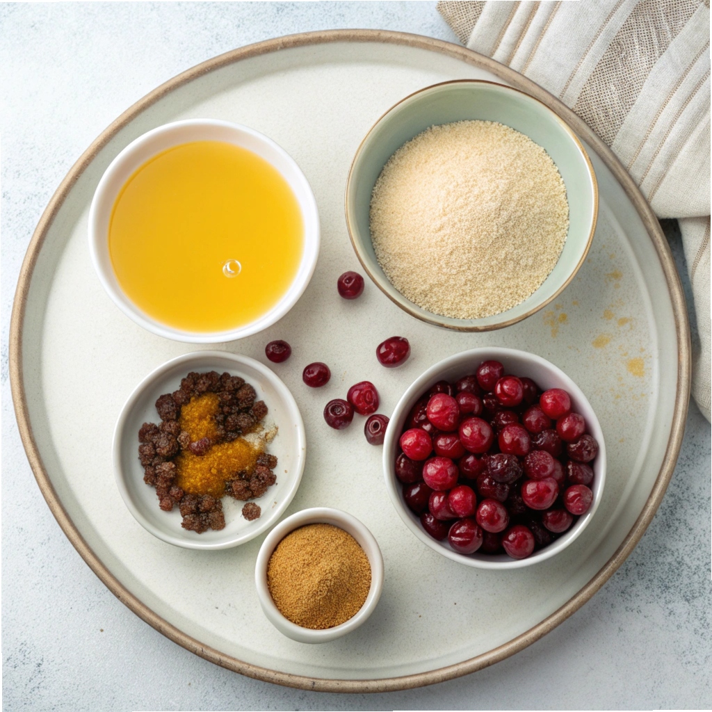 Homemade Cranberry Sauce Ingredients