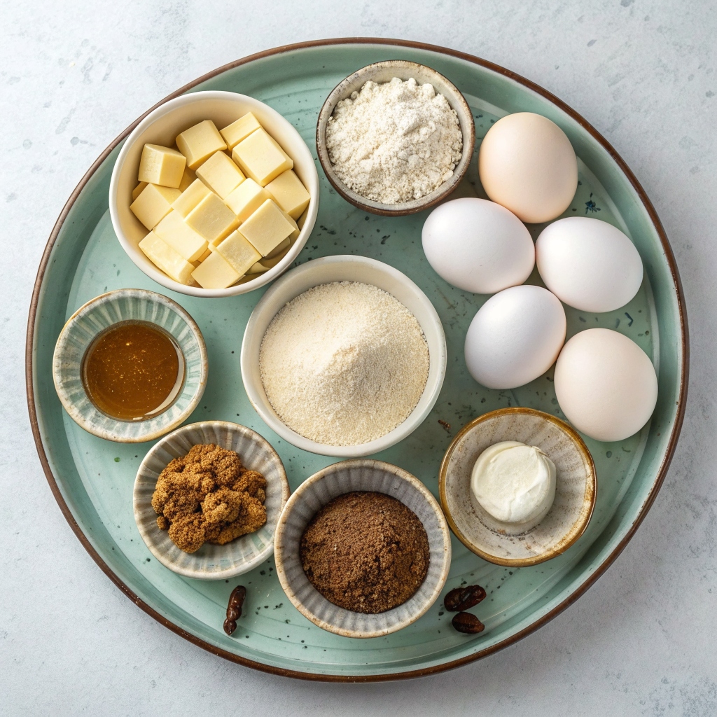 Ingredients of Butter Pecan Cake