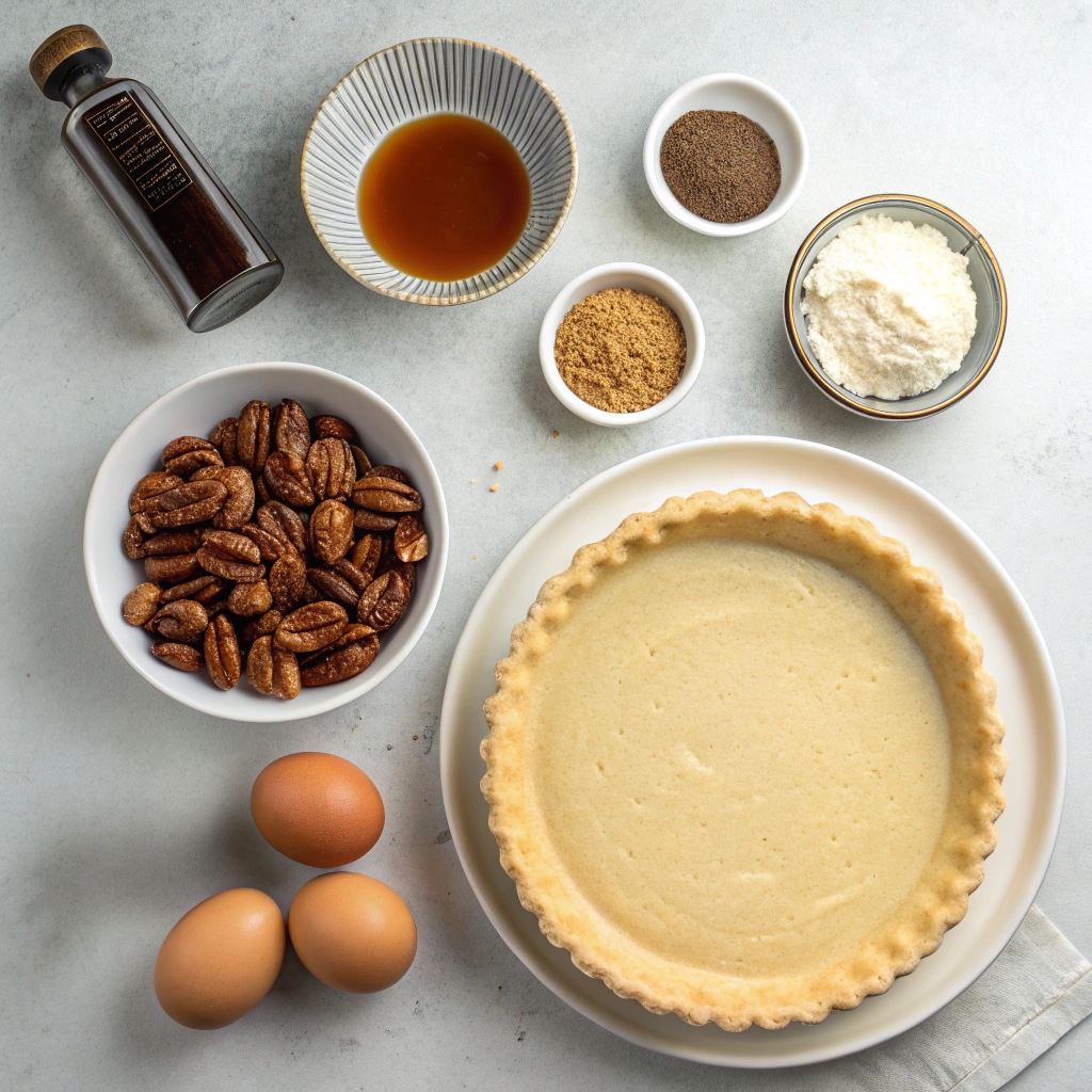 Ingredients of Pecan Pie 