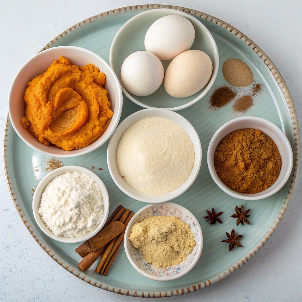 Ingredients of Pumpkin Cake