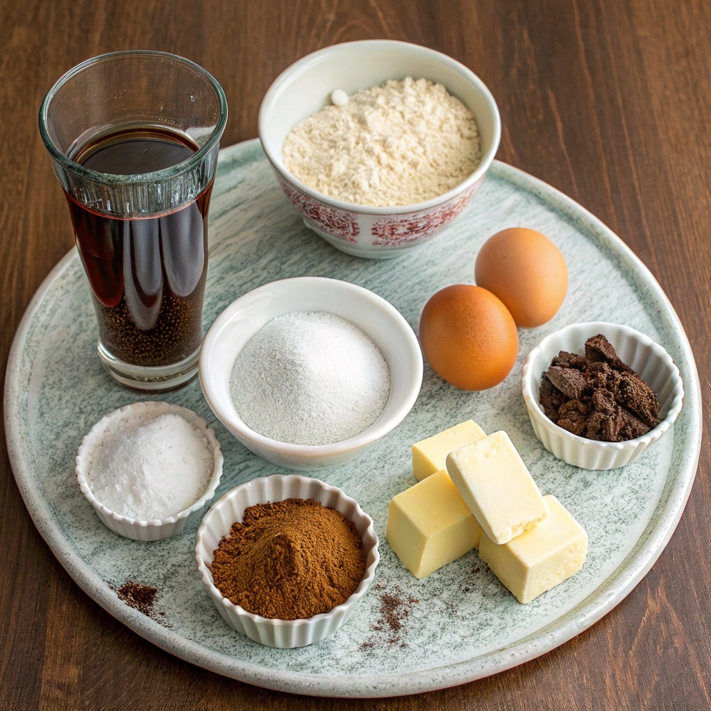 Ingredients of Coca Cola Cake