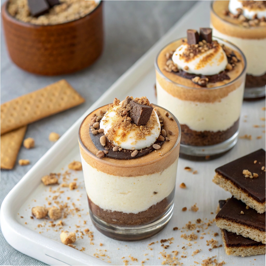 S’mores Cheesecake Dessert Shooters