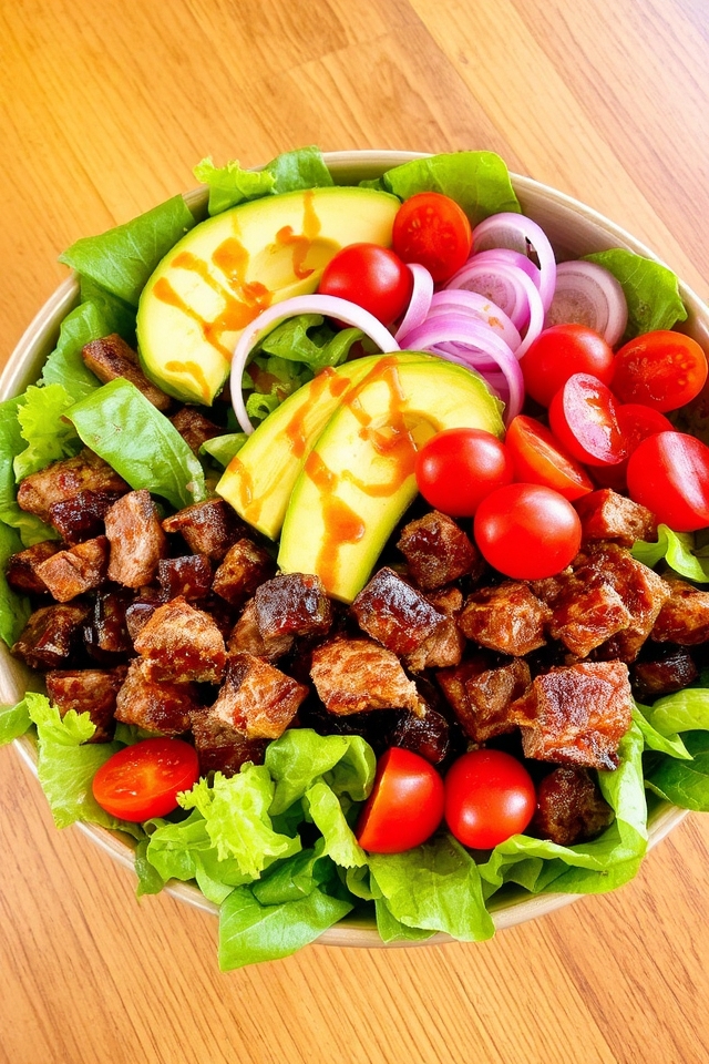 burnt ends salad bowl