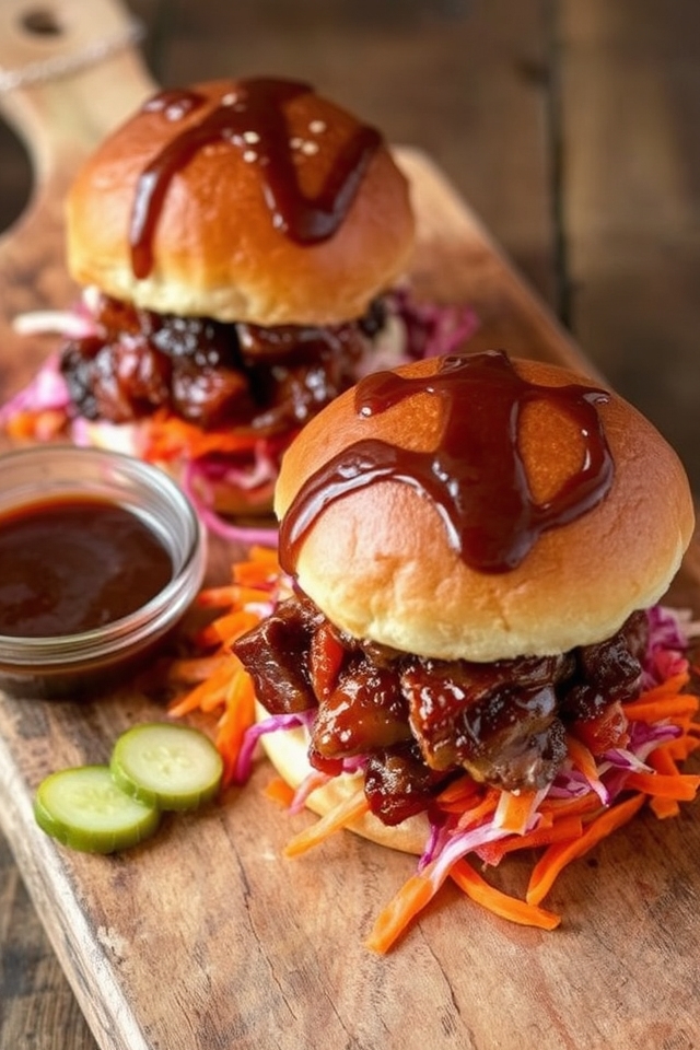 savory burnt ends sliders