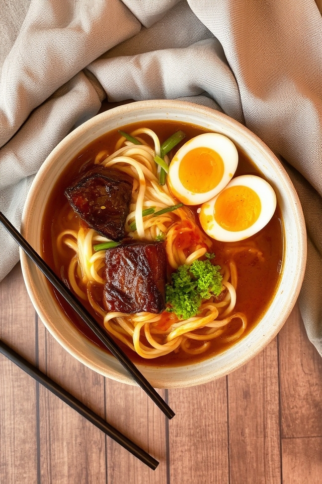 smoky barbecue ramen delight