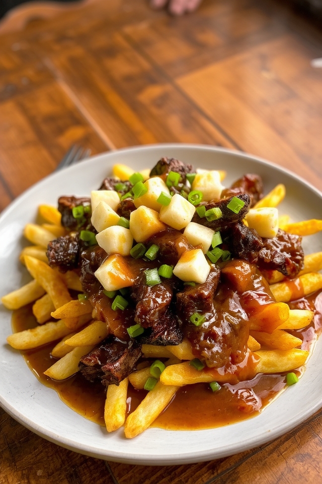 smoky burnt ends poutine