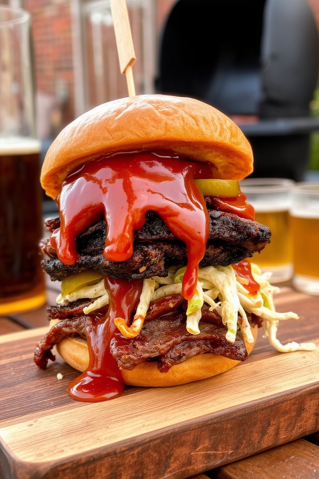 smoky tender brisket sandwich