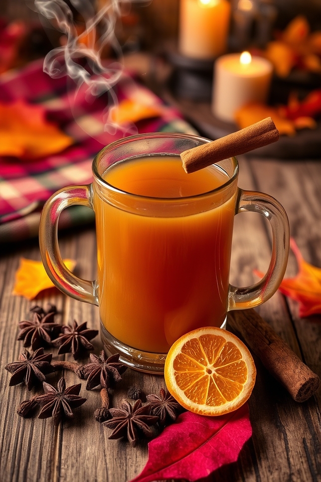 aromatic warm spiced cider