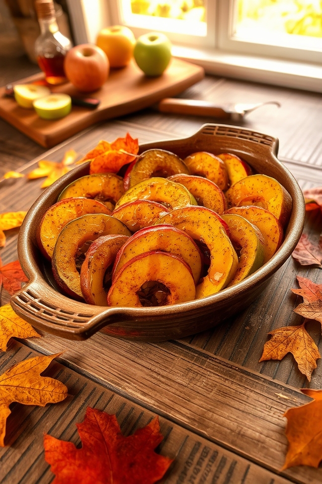 autumn squash apple bake