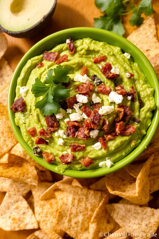 bacon infused gourmet guacamole delight