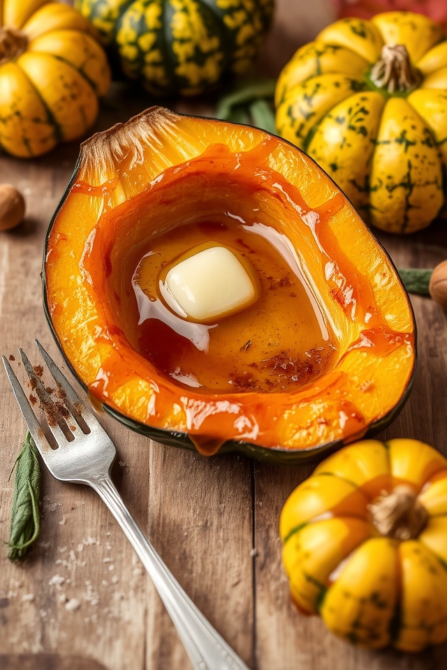 baked squash with brown sugar