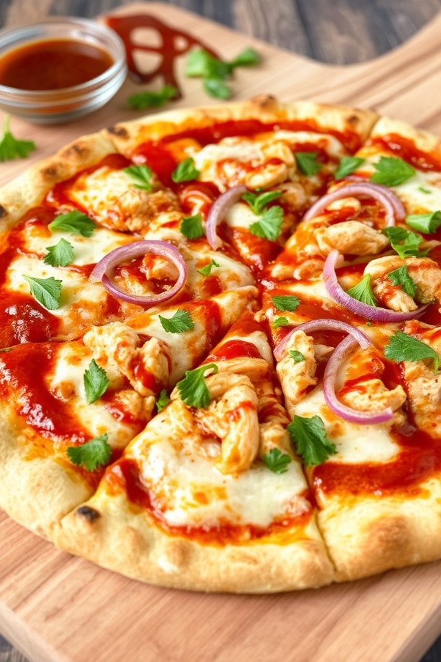 bbq chicken cheese pizza