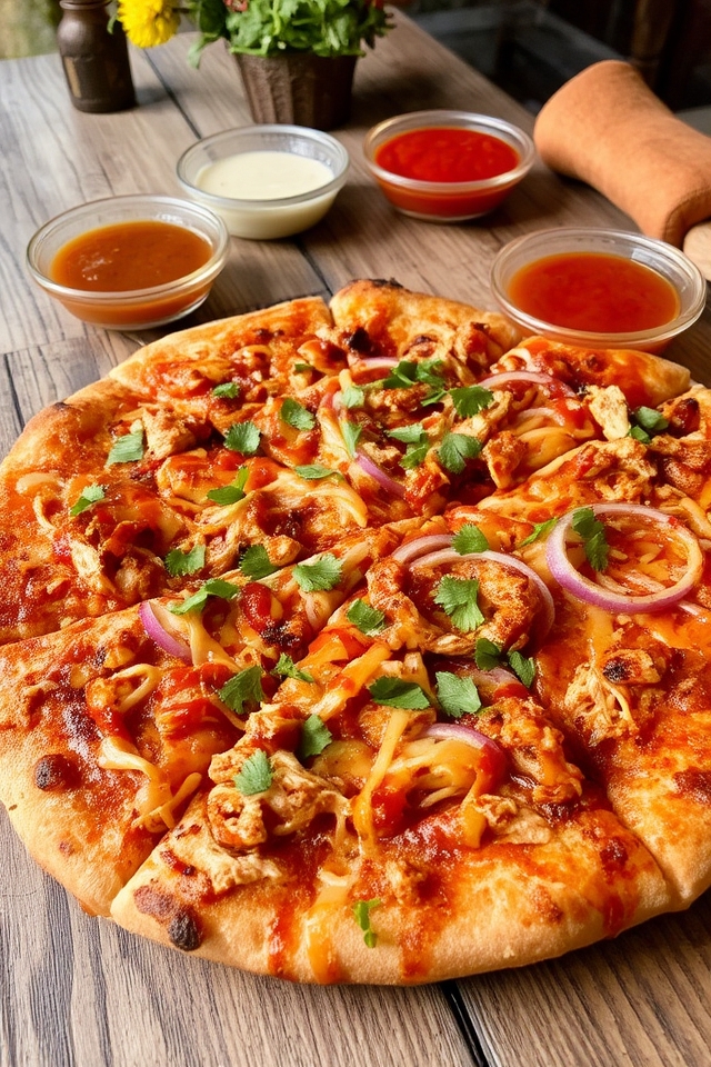 bbq chicken pizza delight