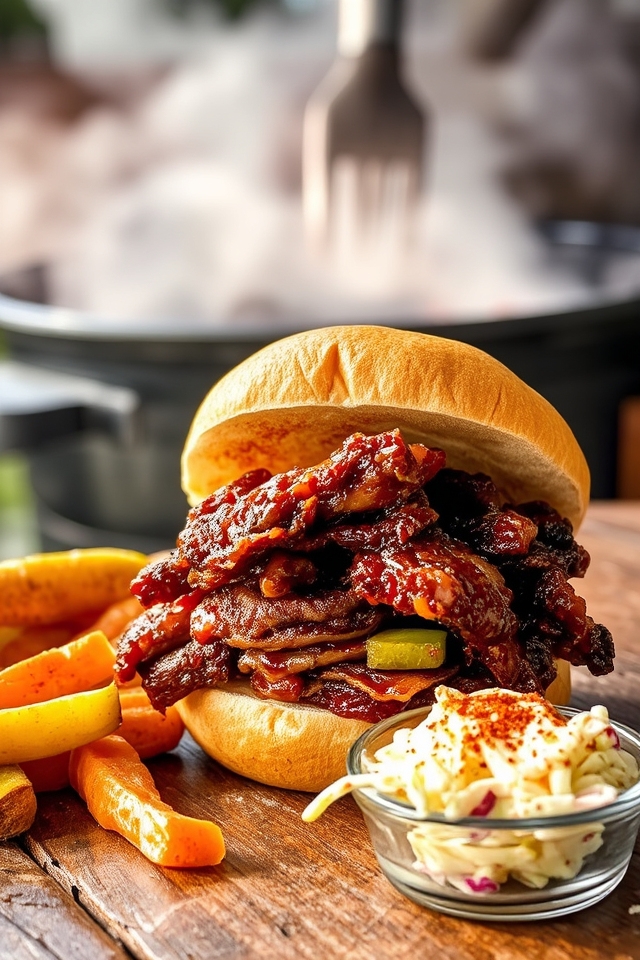 bbq sandwich with burnt ends