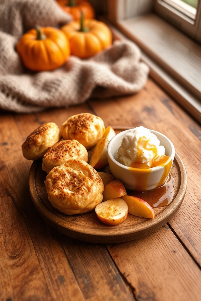 bite sized spiced apple pastries