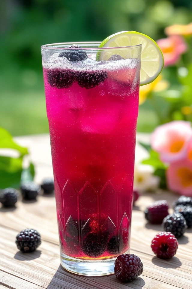 blackberry infused refreshing beer cocktail