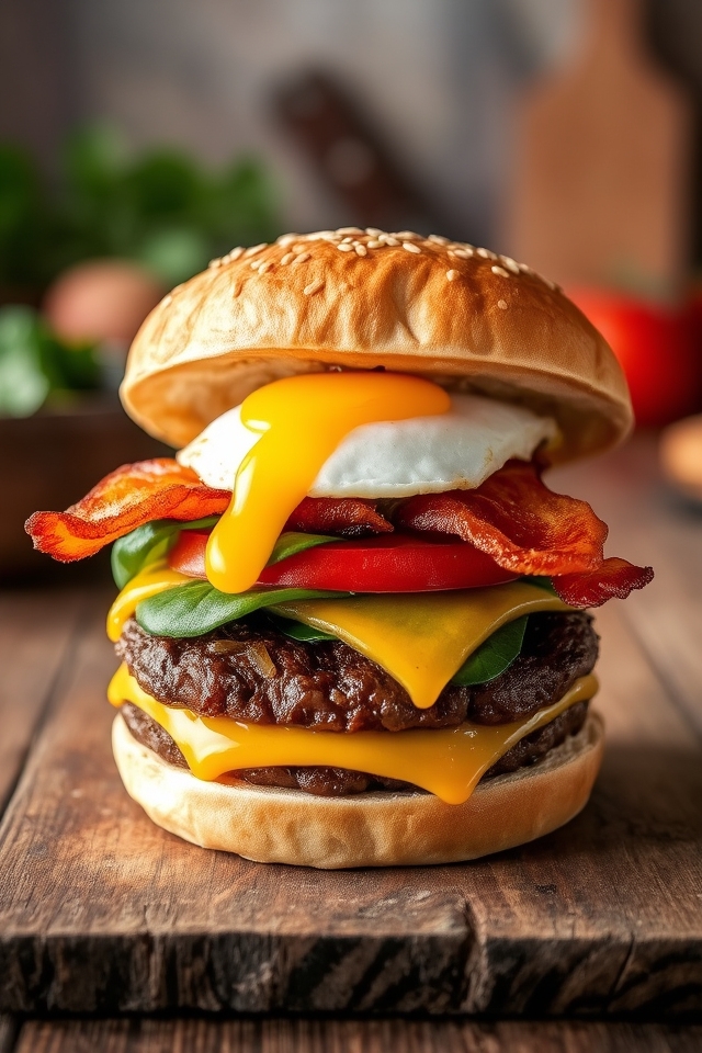 breakfast meets burger bliss