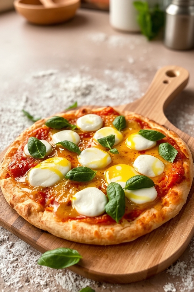 buffalo mozzarella gourmet pizza