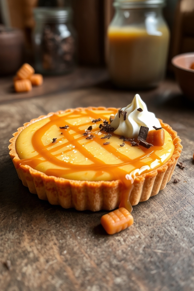 butterscotch caramel dessert tart