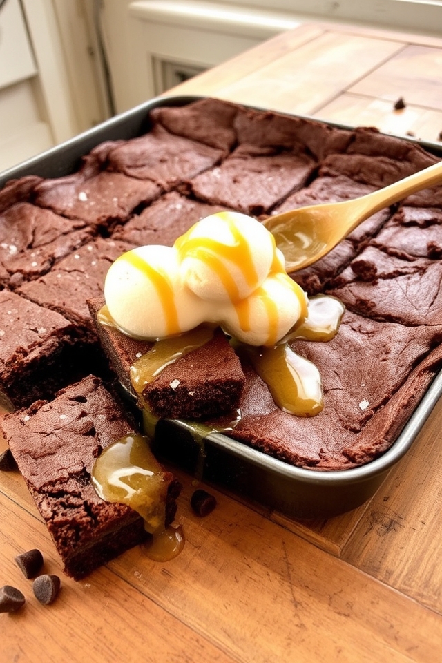 butterscotch infused brownie delight