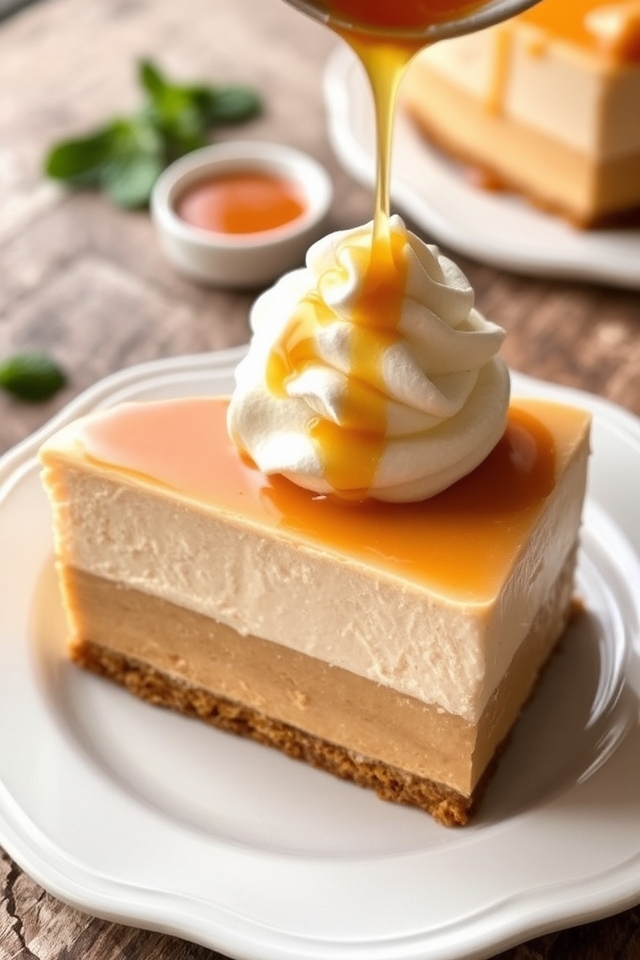 butterscotch pudding cheesecake delight