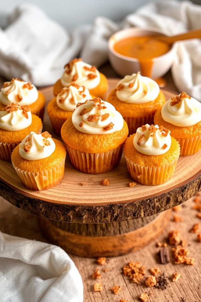 butterscotch pudding filled cupcakes