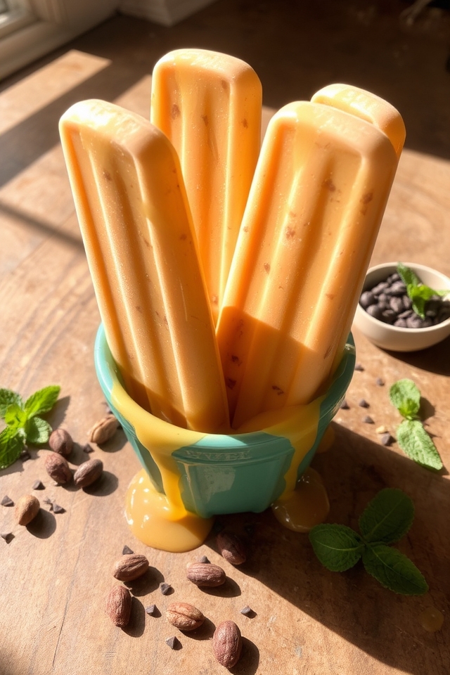 butterscotch pudding frozen popsicles