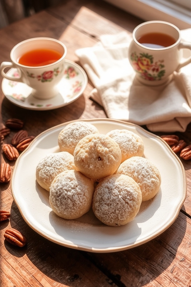 buttery nutty shortbread cookies