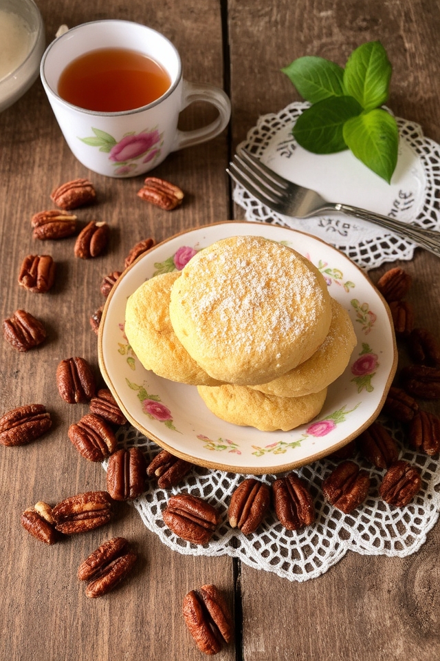 buttery pecan shortbread cookies