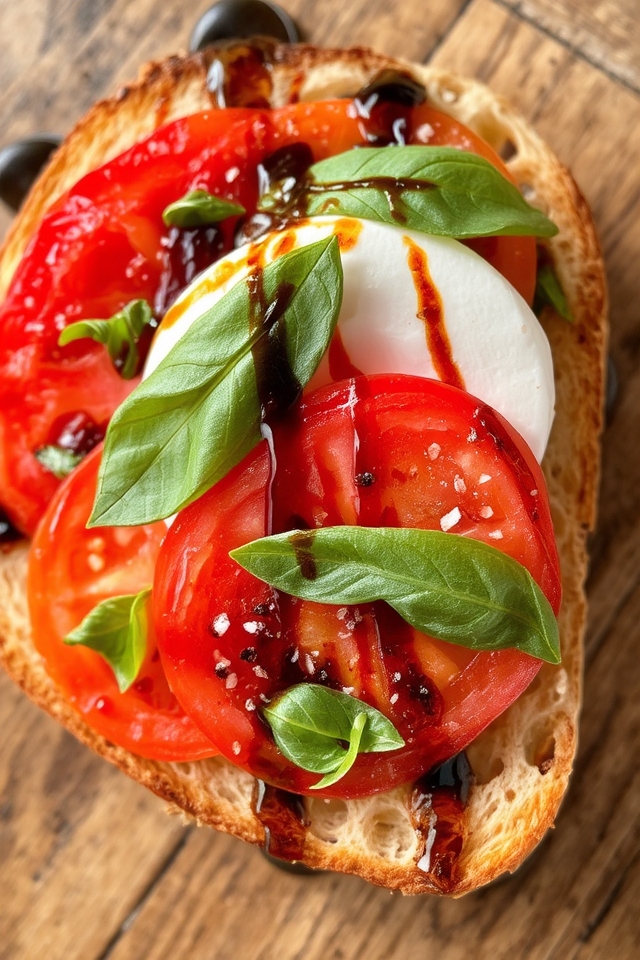 caprese inspired toasted delight