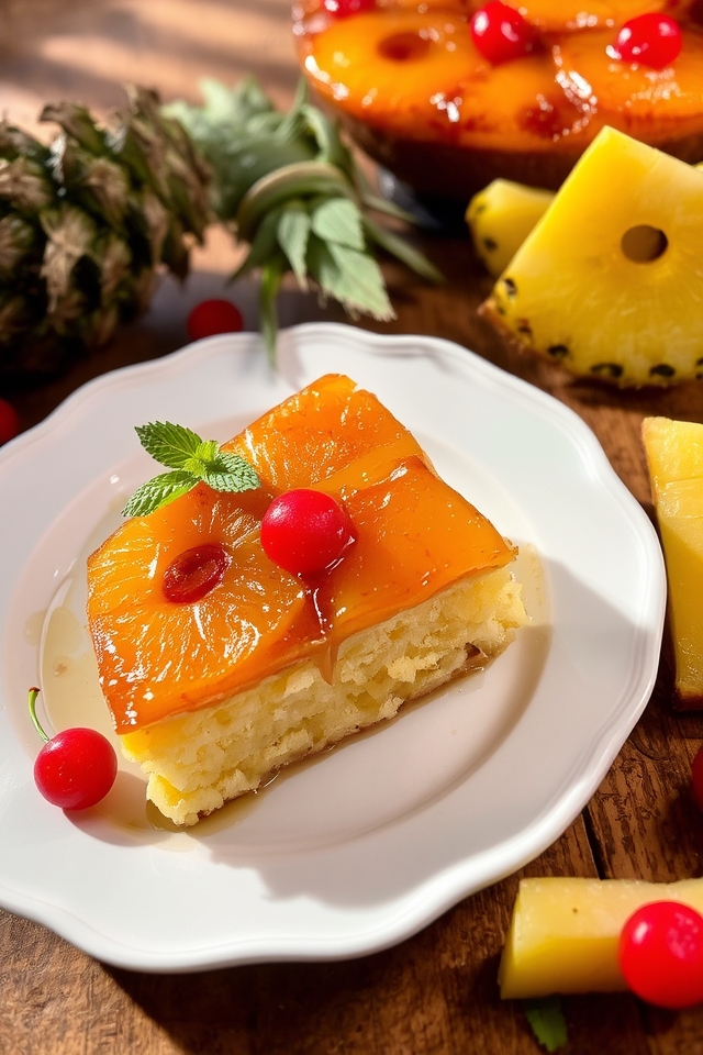 caramelized pineapple cake delight