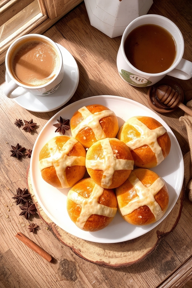 chai spiced easter buns