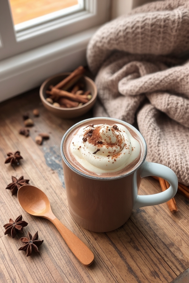 chai spiced hot chocolate bliss