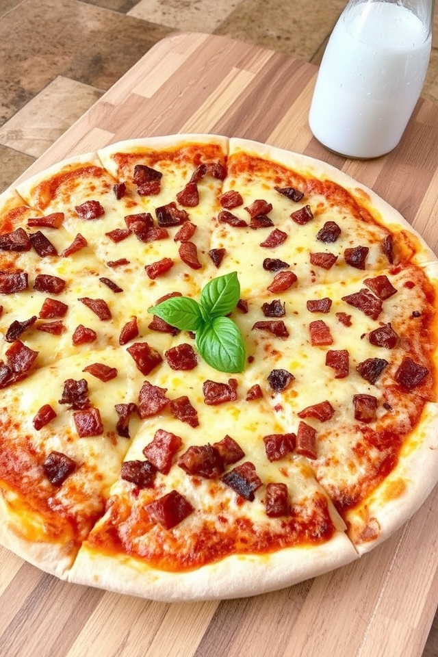 cheddar bacon pizza delight