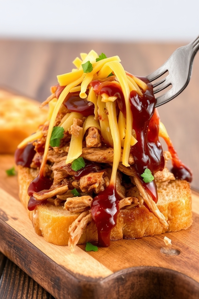 cheesy bbq pulled pork