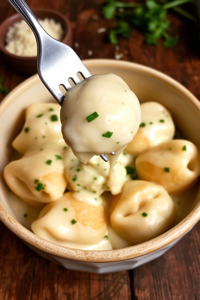 cheesy creamy dumpling delight