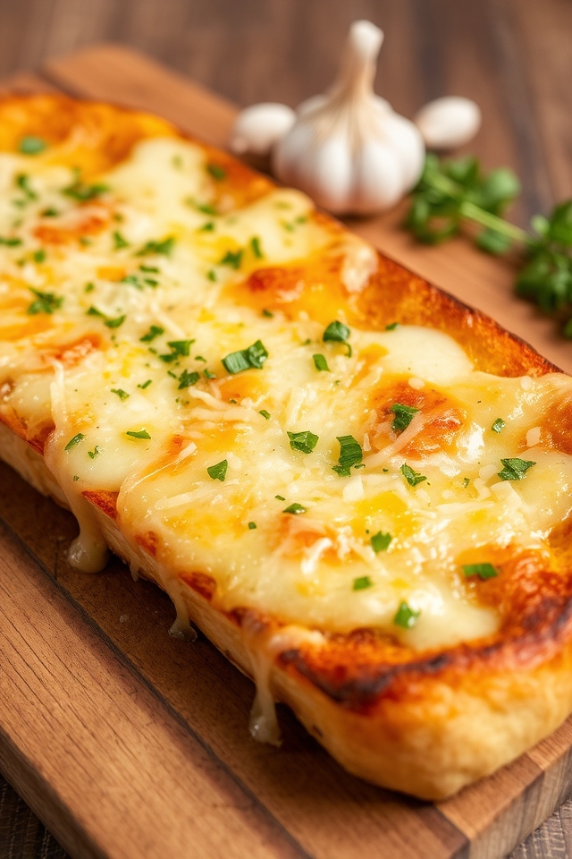 cheesy garlic pizza delight