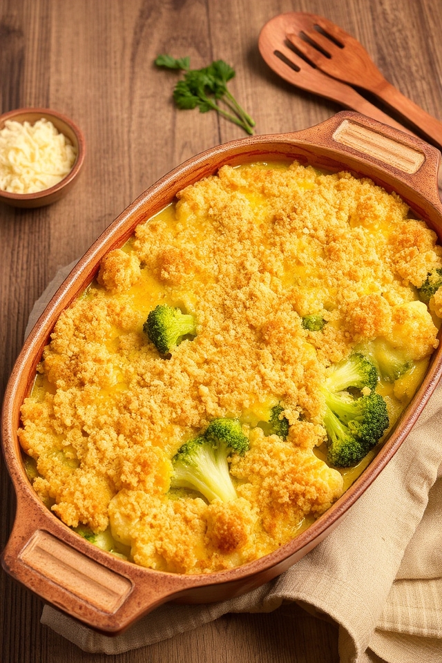 cheesy veggie bake delight