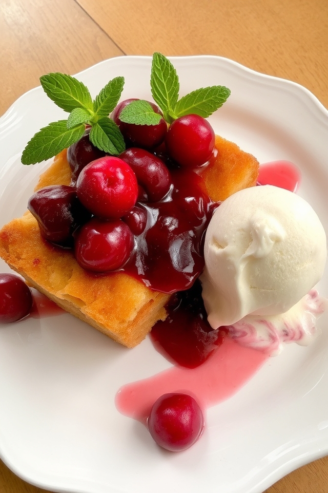 cherries liqueur bread pudding