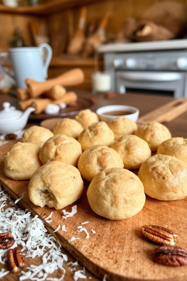 chewy nutty coconut treats